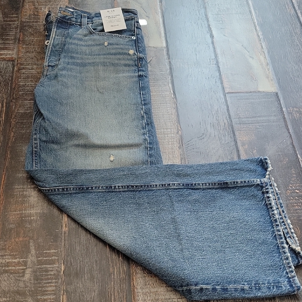 Madewell Low-Slung Baggy Jeans in Blue